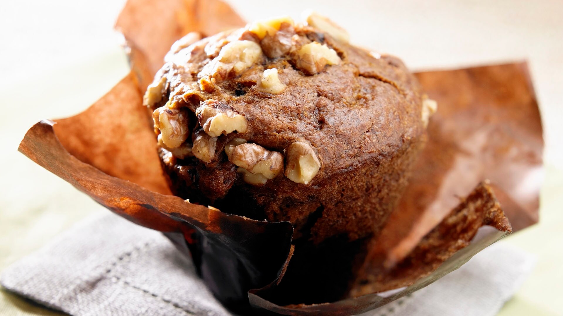 Magdalenas de chocolate y nueces Gurmé