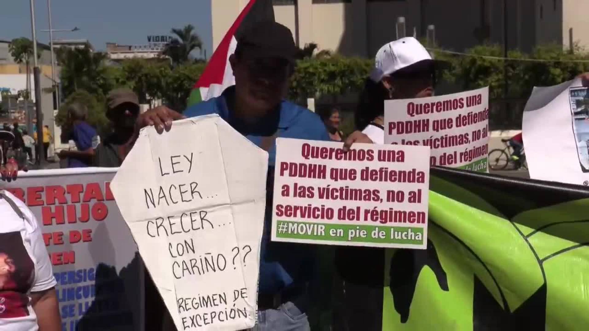 Manifestación por la liberación de inocentes detenidos en la lucha