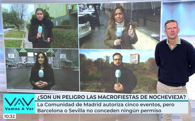 Una reportera se entera en directo del secreto del plató de Vamos a