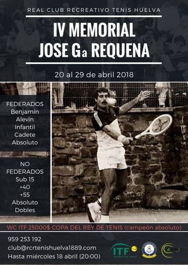 El Iv Memorial Jos Garc A Requena Se Celebrar Del Al De Abril Y