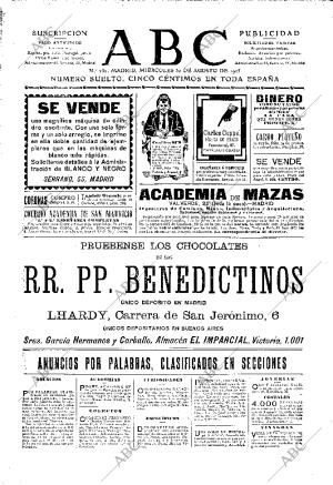 ABC MADRID 30-08-1905
