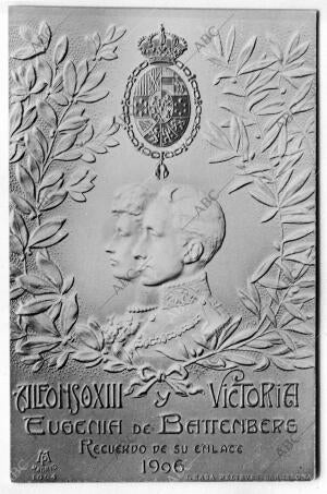 Recuerdo de la <strong>boda</strong> del Rey <strong>Alfonso</strong> <strong>Xiii</strong> con victoria Eugenia de Battenberg