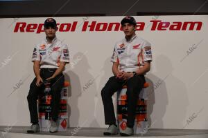 Presentacion del equipo honda Repsol de moto con Marc Marquez y Dani Pedrosa