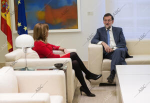 El Presidente del Gobierno Mariano Rajoy se reune en Moncloa con la Presidenta...