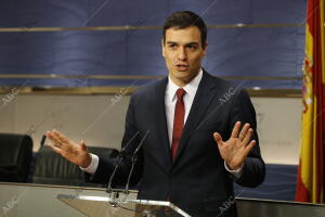 Rueda de prensa de Pedro Sánchez en el Congreso de los Diputados
