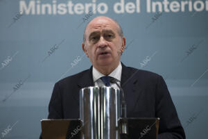 Rueda de prensa del ministro del Interior Jorge Fernández Díaz, una vez...