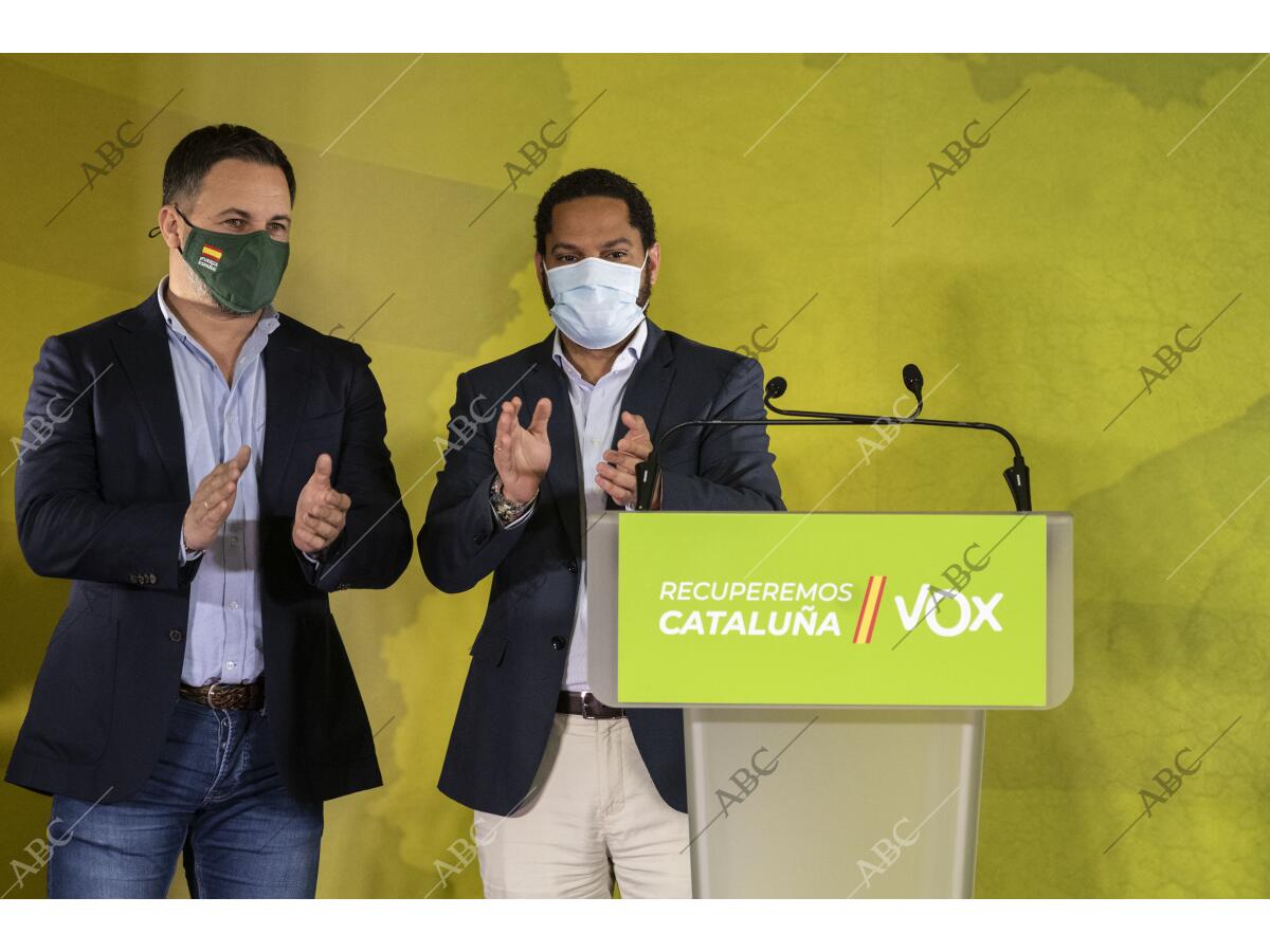 Santiago Abascal E Ignacio Garriga Celebran Los Resultados De Vox En