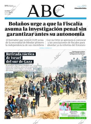 ABC MADRID 08-04-2024 página 1