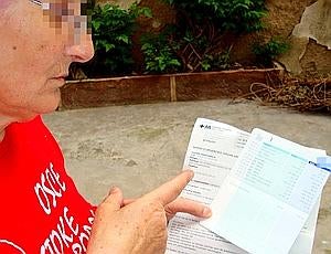 Una jubilada recibe facturas de la luz que suman un millón de euros