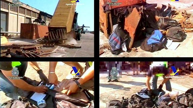 Mil kilos de «coca» entre flores y chatarra  procedentes de Suramérica