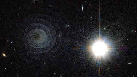 Una espiral perfecta aparece en el espacio