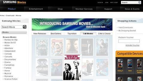 Samsung lanza en España su videoclub online