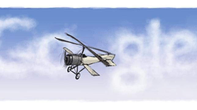 Google celebra con un «doodle» el nacimiento de Juan de la Cierva