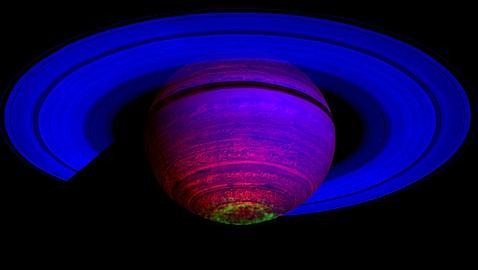 La Cassini obtiene nuevas imágenes de las auroras de Saturno