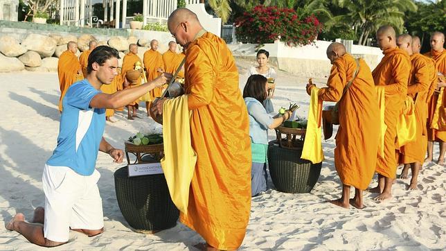 Nadal se sumerge en el budismo