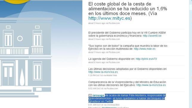 Moncloa levanta el veto en Twitter a las plataformas antiabortistas