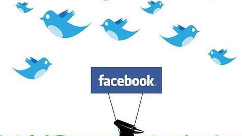 ¿Facebook o Twitter?