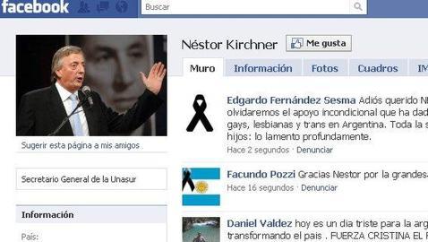 Consternación en Facebook y Twitter por la muerte de Néstor Kirchner