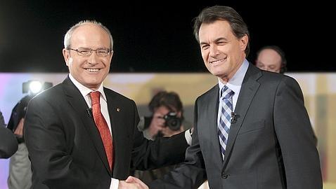 El cara a cara entre Montilla y Mas se emitirá mañana en directo