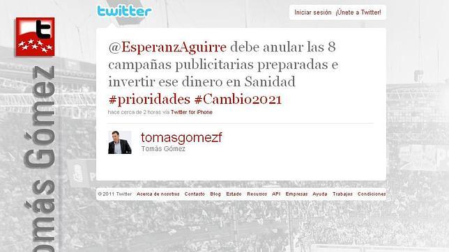 Gómez pronostica que el cambio político en la Comunidad llegará en... ¡¡2021!!