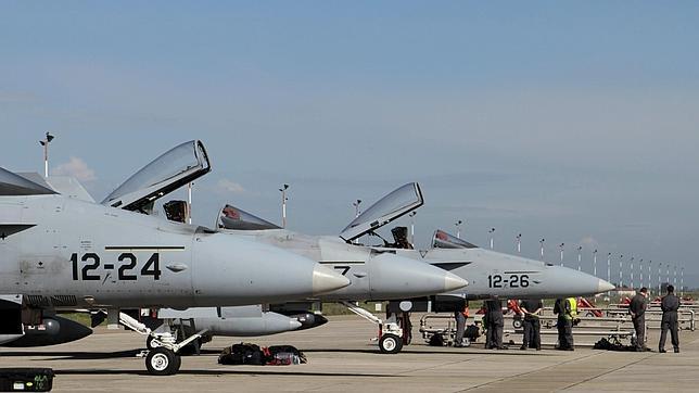 Primeras patrullas de combate de los cazas españoles en el avispero libio