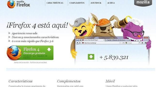 Firefox 4 arrasa a Internet Explorer 9 en su primer día