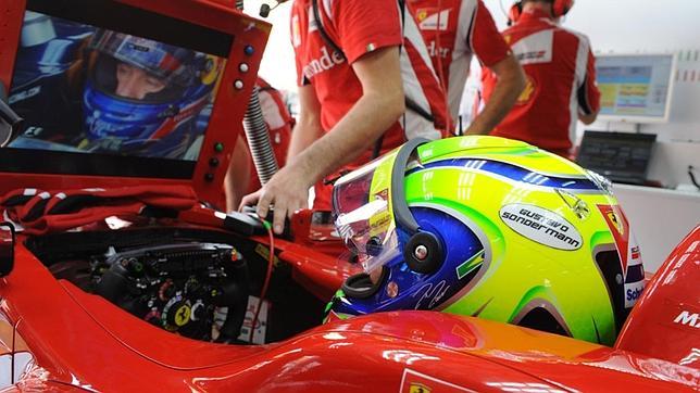 Massa homenajea al piloto muerto en Interlagos