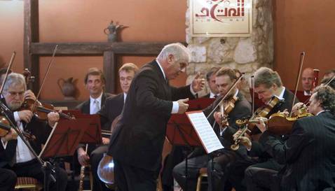 Cálida acogida en la franja palestina a Barenboim y su «Orquesta para Gaza»