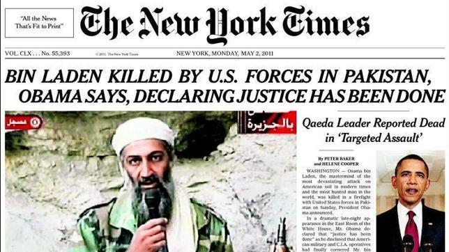 Así reflejan los diarios la muerte de Bin Laden