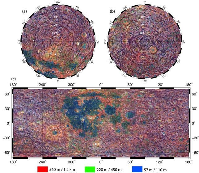 El primer mapa de las «arrugas» de la Luna