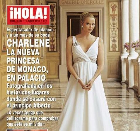 Blanca y radiante va Charlene