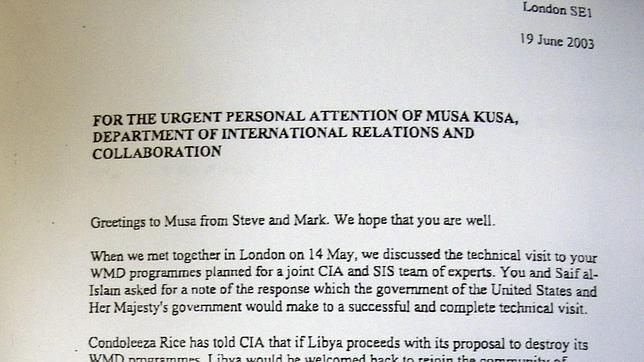 Rescatan documentos que vinculan a la CIA con Muamar Gadafi