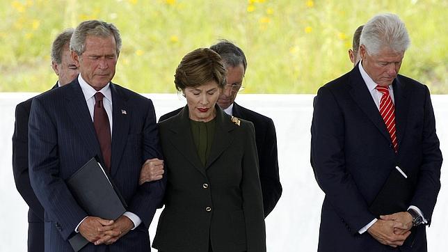 Bush y Clinton dedican el memorial al United 93