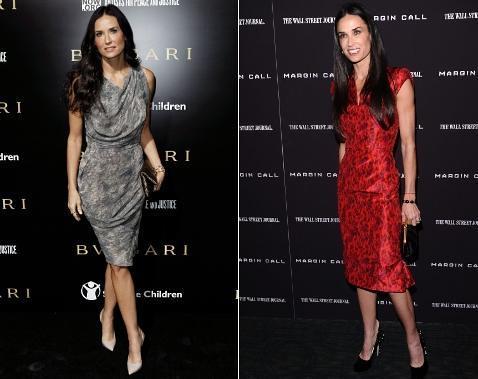 Demi Moore reaparece alarmantemente delgada