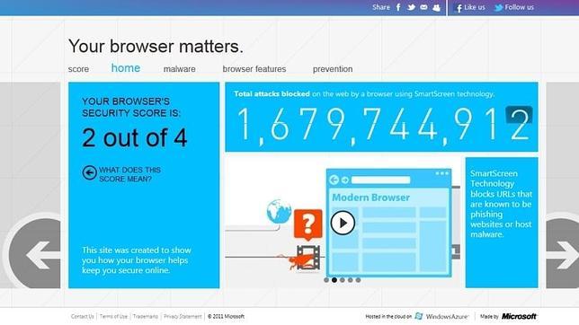 Microsoft y su ¿justa? prueba de navegadores