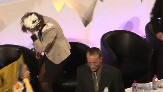 La Audiencia Nacional estudia si juzga a los cuatro acusados de los tartazos a Barcina