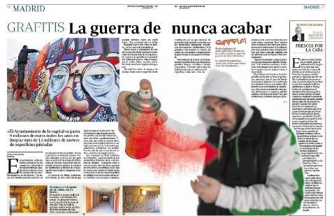 Arrestan a dos autores de pintadas en la Sierra