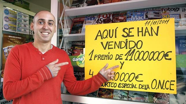 El sorteo del 11/11/11 de la ONCE reparte 44 millones por toda España