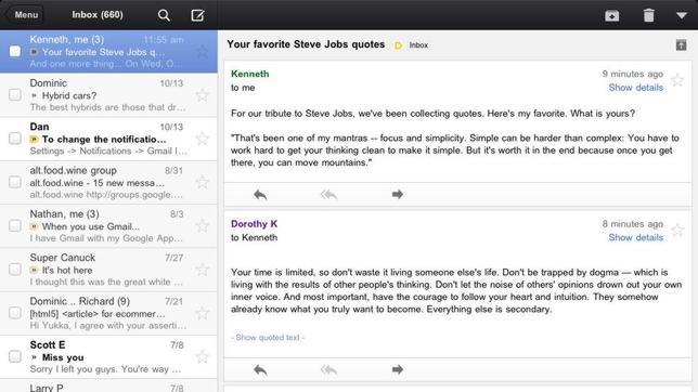 La aplicación de Gmail para iOS de Apple, disponible tras 2 semanas retirada