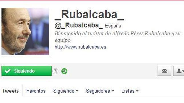 Twitter deja de estar @conRubalcaba