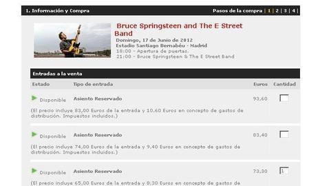 Bruce Springsteen vende 27.300 entradas para Madrid en tres horas