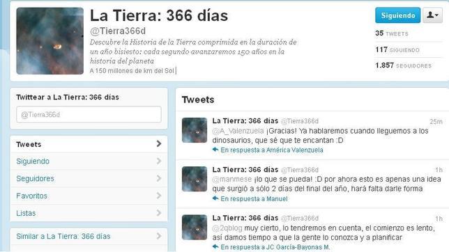 Los 4.500 millones de años de existencia de la Tierra, narrados en «tuits»