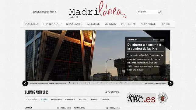 Nace madrilanea.com, la web de los alumnos del máster de ABC