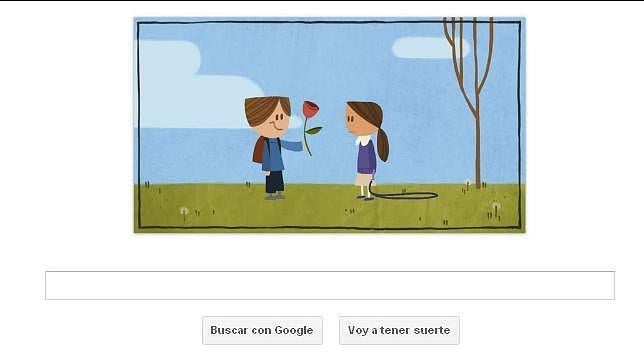 Google celebra San Valentín con un «doodle» muy romántico