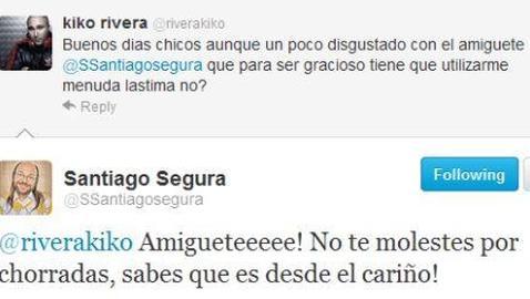 A Kiko Rivera no le hizo ninguna gracia el chascarrillo de Santiago Segura