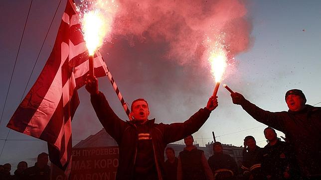 Parada laboral y manifestaciones en Grecia contra las medidas de austeridad