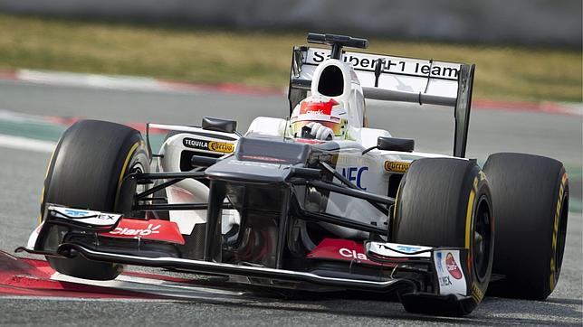 Sergio Pérez bate el mejor tiempo de la semana