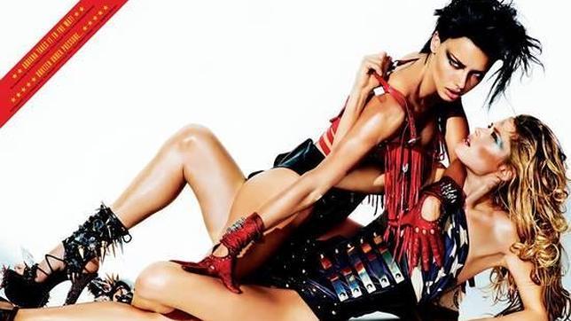 Adriana Lima y Doutzen Kroes: lucha de ángeles en «V Magazine»
