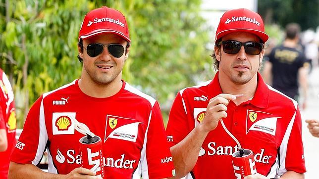 Ferrari da cariño a Massa