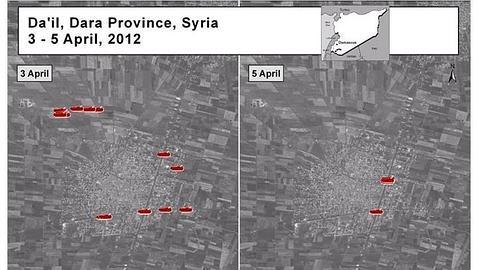 EE.UU. demuestra con imágenes que el régimen sirio no ha acatado el plan de Annan